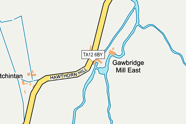 TA12 6BY map - OS OpenMap – Local (Ordnance Survey) TA12 6BY map - OS OpenMap – Local (Ordnance Survey)