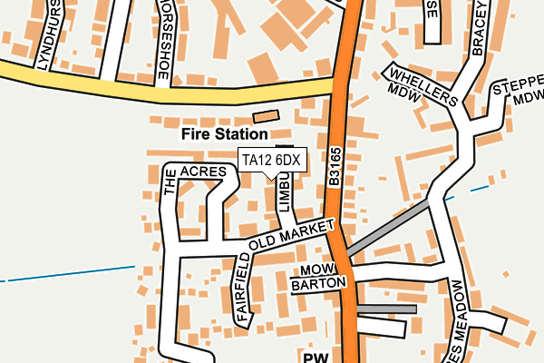 TA12 6DX map - OS OpenMap – Local (Ordnance Survey) TA12 6DX map - OS OpenMap – Local (Ordnance Survey)