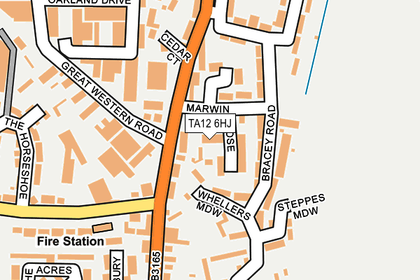 TA12 6HJ map - OS OpenMap – Local (Ordnance Survey) TA12 6HJ map - OS OpenMap – Local (Ordnance Survey)