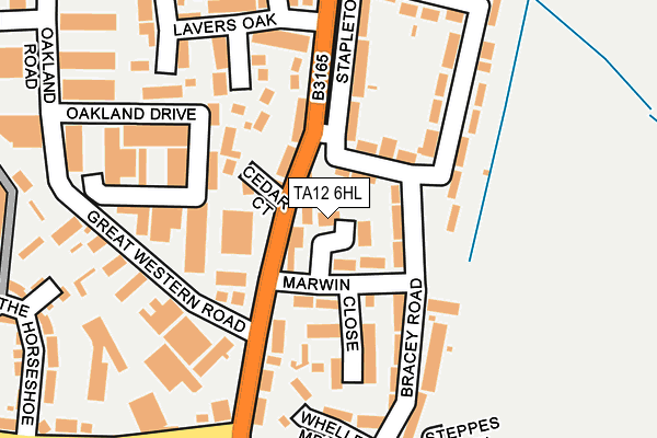 TA12 6HL map - OS OpenMap – Local (Ordnance Survey) TA12 6HL map - OS OpenMap – Local (Ordnance Survey)