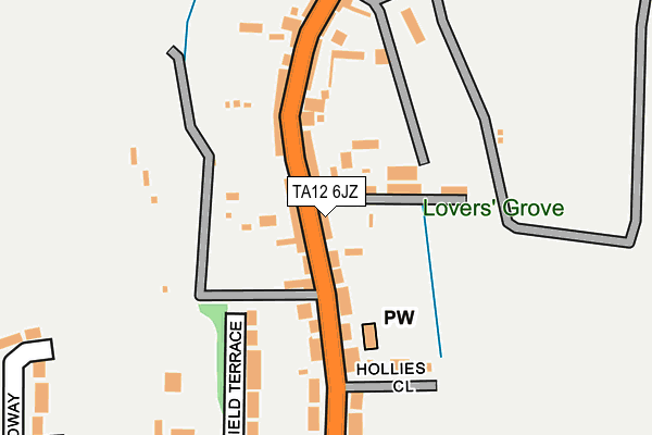 TA12 6JZ map - OS OpenMap – Local (Ordnance Survey) TA12 6JZ map - OS OpenMap – Local (Ordnance Survey)