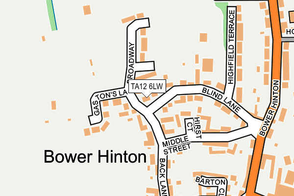 TA12 6LW map - OS OpenMap – Local (Ordnance Survey) TA12 6LW map - OS OpenMap – Local (Ordnance Survey)