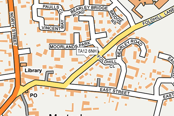 TA12 6NH map - OS OpenMap – Local (Ordnance Survey) TA12 6NH map - OS OpenMap – Local (Ordnance Survey)