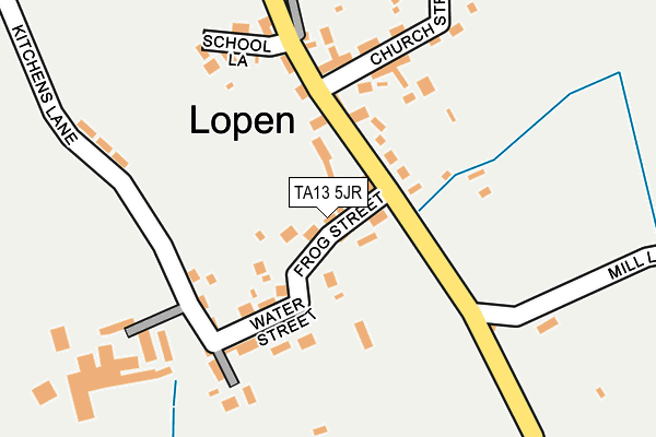 TA13 5JR map - OS OpenMap – Local (Ordnance Survey) TA13 5JR map - OS OpenMap – Local (Ordnance Survey)