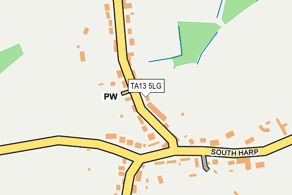 TA13 5LG map - OS OpenMap – Local (Ordnance Survey) TA13 5LG map - OS OpenMap – Local (Ordnance Survey)