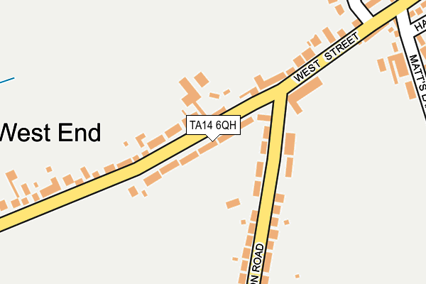 TA14 6QH map - OS OpenMap – Local (Ordnance Survey) TA14 6QH map - OS OpenMap – Local (Ordnance Survey)