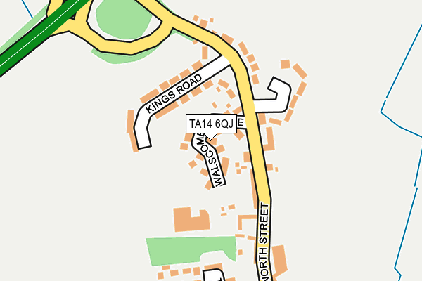 TA14 6QJ map - OS OpenMap – Local (Ordnance Survey) TA14 6QJ map - OS OpenMap – Local (Ordnance Survey)