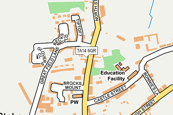 TA14 6QR map - OS OpenMap – Local (Ordnance Survey) TA14 6QR map - OS OpenMap – Local (Ordnance Survey)