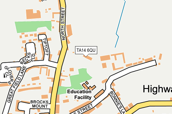 TA14 6QU map - OS OpenMap – Local (Ordnance Survey) TA14 6QU map - OS OpenMap – Local (Ordnance Survey)