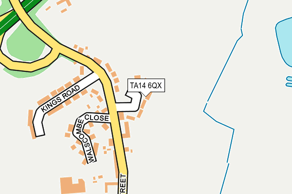 TA14 6QX map - OS OpenMap – Local (Ordnance Survey) TA14 6QX map - OS OpenMap – Local (Ordnance Survey)