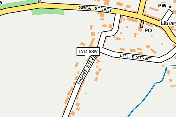TA14 6SW map - OS OpenMap – Local (Ordnance Survey) TA14 6SW map - OS OpenMap – Local (Ordnance Survey)