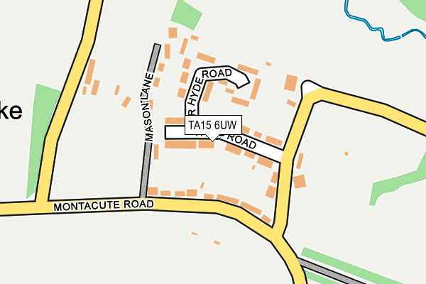 TA15 6UW map - OS OpenMap – Local (Ordnance Survey) TA15 6UW map - OS OpenMap – Local (Ordnance Survey)