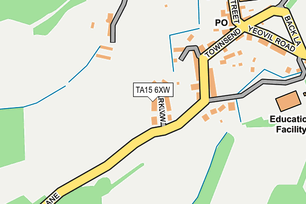 TA15 6XW map - OS OpenMap – Local (Ordnance Survey) TA15 6XW map - OS OpenMap – Local (Ordnance Survey)