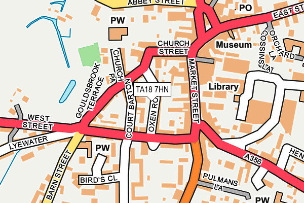 TA18 7HN map - OS OpenMap – Local (Ordnance Survey) TA18 7HN map - OS OpenMap – Local (Ordnance Survey)