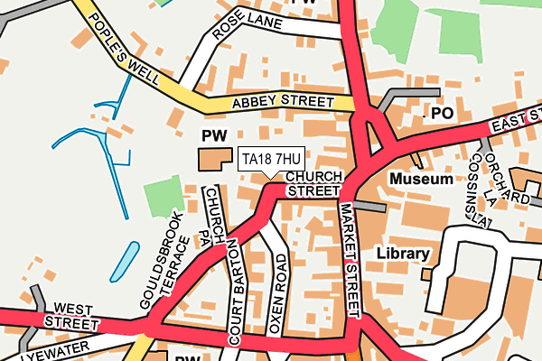 TA18 7HU map - OS OpenMap – Local (Ordnance Survey) TA18 7HU map - OS OpenMap – Local (Ordnance Survey)