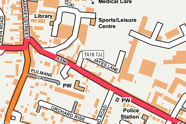 TA18 7JJ map - OS OpenMap – Local (Ordnance Survey) TA18 7JJ map - OS OpenMap – Local (Ordnance Survey)