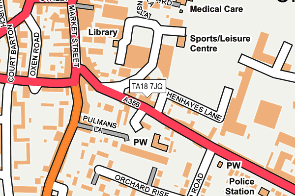 TA18 7JQ map - OS OpenMap – Local (Ordnance Survey) TA18 7JQ map - OS OpenMap – Local (Ordnance Survey)