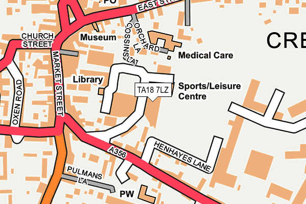 TA18 7LZ map - OS OpenMap – Local (Ordnance Survey) TA18 7LZ map - OS OpenMap – Local (Ordnance Survey)