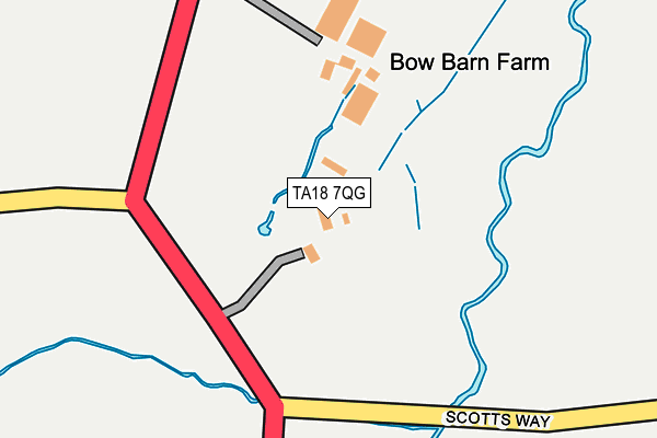 TA18 7QG map - OS OpenMap – Local (Ordnance Survey) TA18 7QG map - OS OpenMap – Local (Ordnance Survey)