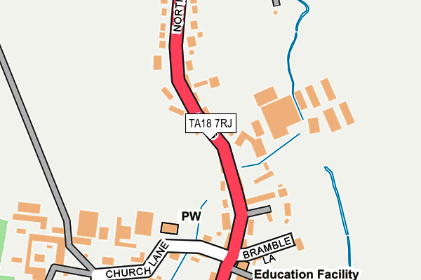 TA18 7RJ map - OS OpenMap – Local (Ordnance Survey) TA18 7RJ map - OS OpenMap – Local (Ordnance Survey)