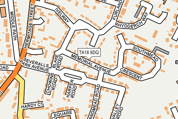 TA18 8DQ map - OS OpenMap – Local (Ordnance Survey) TA18 8DQ map - OS OpenMap – Local (Ordnance Survey)