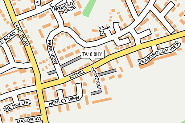 TA18 8HY map - OS OpenMap – Local (Ordnance Survey) TA18 8HY map - OS OpenMap – Local (Ordnance Survey)