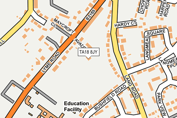 TA18 8JY map - OS OpenMap – Local (Ordnance Survey) TA18 8JY map - OS OpenMap – Local (Ordnance Survey)