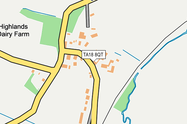TA18 8QT map - OS OpenMap – Local (Ordnance Survey) TA18 8QT map - OS OpenMap – Local (Ordnance Survey)