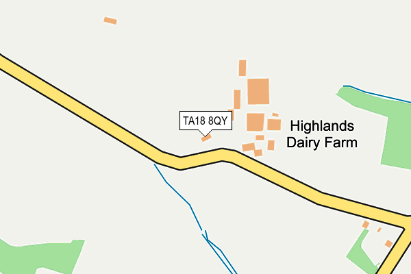 TA18 8QY map - OS OpenMap – Local (Ordnance Survey) TA18 8QY map - OS OpenMap – Local (Ordnance Survey)