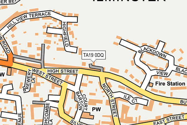 TA19 0DQ map - OS OpenMap – Local (Ordnance Survey) TA19 0DQ map - OS OpenMap – Local (Ordnance Survey)