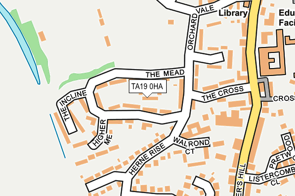 TA19 0HA map - OS OpenMap – Local (Ordnance Survey) TA19 0HA map - OS OpenMap – Local (Ordnance Survey)