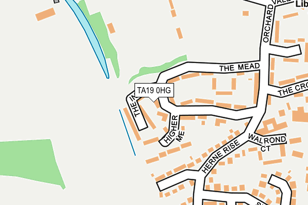 TA19 0HG map - OS OpenMap – Local (Ordnance Survey) TA19 0HG map - OS OpenMap – Local (Ordnance Survey)