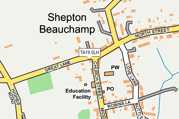 TA19 0LH map - OS OpenMap – Local (Ordnance Survey) TA19 0LH map - OS OpenMap – Local (Ordnance Survey)