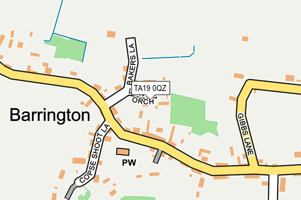 TA19 0QZ map - OS OpenMap – Local (Ordnance Survey) TA19 0QZ map - OS OpenMap – Local (Ordnance Survey)