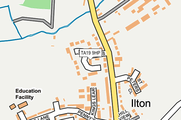 TA19 9HP map - OS OpenMap – Local (Ordnance Survey) TA19 9HP map - OS OpenMap – Local (Ordnance Survey)