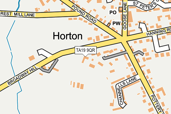 TA19 9QR map - OS OpenMap – Local (Ordnance Survey) TA19 9QR map - OS OpenMap – Local (Ordnance Survey)
