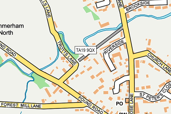 TA19 9QX map - OS OpenMap – Local (Ordnance Survey) TA19 9QX map - OS OpenMap – Local (Ordnance Survey)