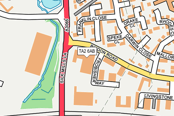 TA2 6AB map - OS OpenMap – Local (Ordnance Survey) TA2 6AB map - OS OpenMap – Local (Ordnance Survey)