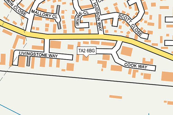 TA2 6BG map - OS OpenMap – Local (Ordnance Survey) TA2 6BG map - OS OpenMap – Local (Ordnance Survey)