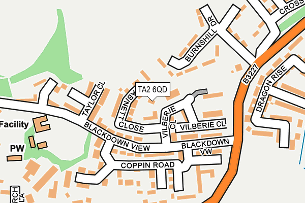 TA2 6QD map - OS OpenMap – Local (Ordnance Survey) TA2 6QD map - OS OpenMap – Local (Ordnance Survey)