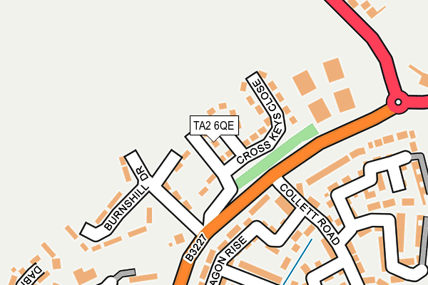 TA2 6QE map - OS OpenMap – Local (Ordnance Survey) TA2 6QE map - OS OpenMap – Local (Ordnance Survey)