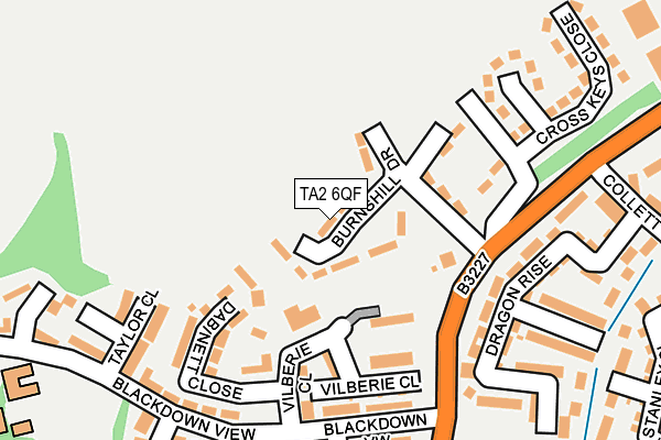 TA2 6QF map - OS OpenMap – Local (Ordnance Survey) TA2 6QF map - OS OpenMap – Local (Ordnance Survey)