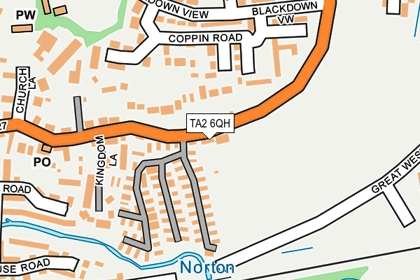 TA2 6QH map - OS OpenMap – Local (Ordnance Survey) TA2 6QH map - OS OpenMap – Local (Ordnance Survey)