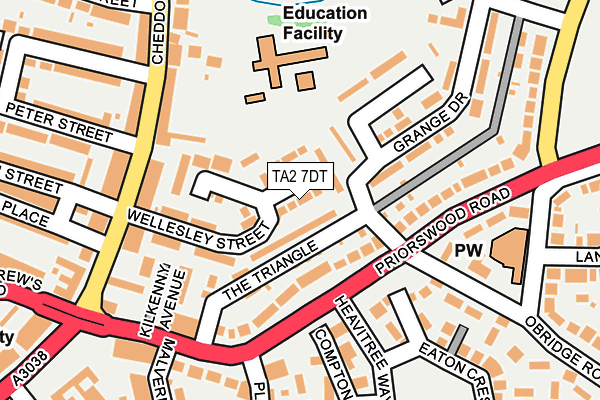 TA2 7DT map - OS OpenMap – Local (Ordnance Survey) TA2 7DT map - OS OpenMap – Local (Ordnance Survey)