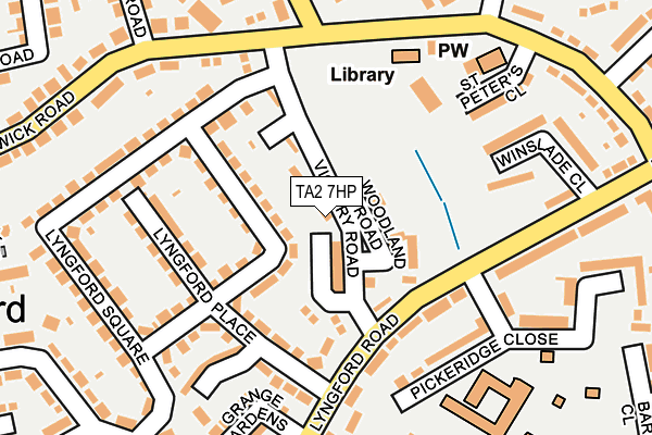 TA2 7HP map - OS OpenMap – Local (Ordnance Survey) TA2 7HP map - OS OpenMap – Local (Ordnance Survey)