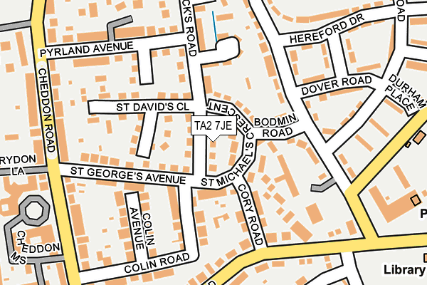 TA2 7JE map - OS OpenMap – Local (Ordnance Survey) TA2 7JE map - OS OpenMap – Local (Ordnance Survey)