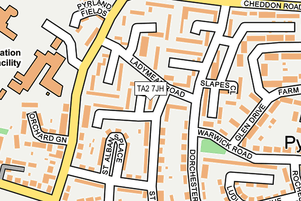 TA2 7JH map - OS OpenMap – Local (Ordnance Survey) TA2 7JH map - OS OpenMap – Local (Ordnance Survey)