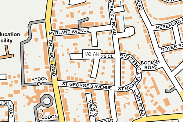TA2 7JJ map - OS OpenMap – Local (Ordnance Survey) TA2 7JJ map - OS OpenMap – Local (Ordnance Survey)