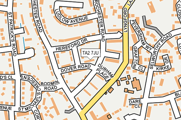 TA2 7JU map - OS OpenMap – Local (Ordnance Survey) TA2 7JU map - OS OpenMap – Local (Ordnance Survey)