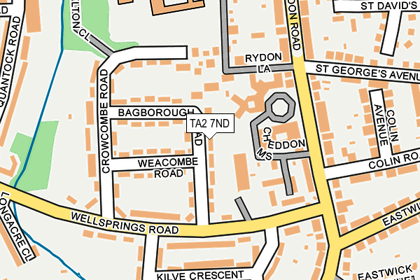 TA2 7ND map - OS OpenMap – Local (Ordnance Survey) TA2 7ND map - OS OpenMap – Local (Ordnance Survey)